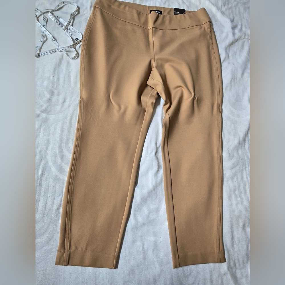 Express Tan Straight Leg Pants